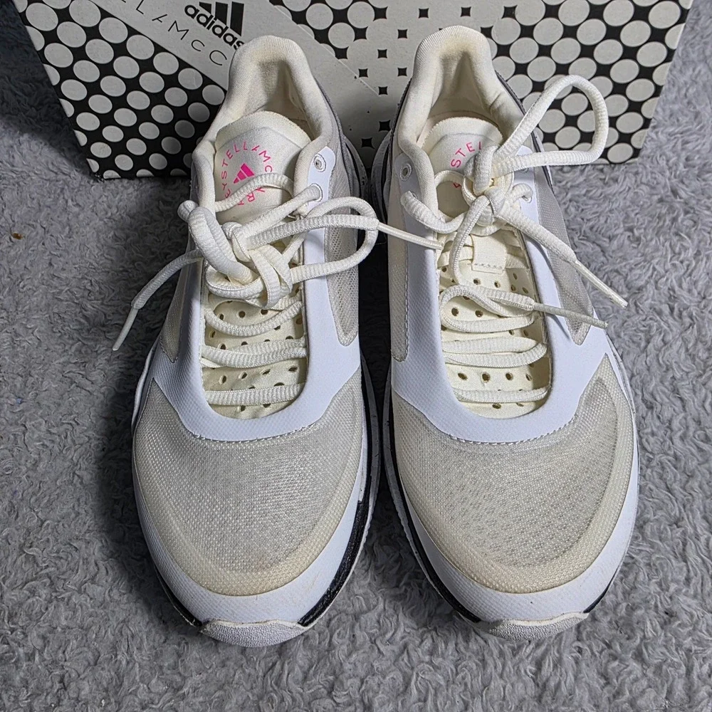 Adidas by Stella McCartney Earthlight White Mesh Running Shoes Women's US 5‎